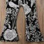 NWT Girls Black Floral Floral Sleeveless Flare Romper Jumpsuit Sunsuit