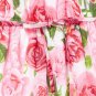 NWT The Childrens Place Girls Floral Rose Print Pink Woven Off Shoulder Dress