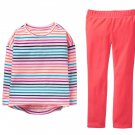 NWT Crazy 8 Striped Pullover Sweater & Pants Fleece Outfit Set 7-8 10-12 14