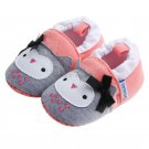 NWT Baby Girls Owl Gray Soft Sole Crib Shoes Booties 0-6 M 6-12 M 12-18 M