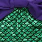 NWT Girls Mermaid Shimmer Green Purple Swimsuit Bathing Suit Headband Outfit Set