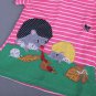 NWT Hedgehog Girls Pink Striped Short Sleeve Shift Dress 4 5 6