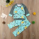 NEW Mermaid Under Sea Baby Girls Turquoise Long Sleeve Shirt Pants Outfit Set