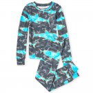 NWT The Childrens Place Sharks Boys Long Sleeve Camo Cotton Pajamas Set