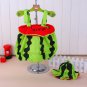 NEW Watermelon Baby Girls Romper Jumpsuit & Hat Outfit Set