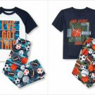 NWT The Childrens Place Sports Short Sleeve Pajamas Set 5-6 7-8 10-12 14 16