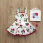 NWT Baby Girls White Strawberry Sleeveless Romper Dress 0-6 6-12 12-18 18-24 M