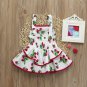 NWT Baby Girls White Strawberry Sleeveless Romper Dress 0-6 6-12 12-18 18-24 M