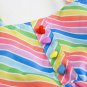 NWT Rainbow Striped Girls Sleeveless Ruffle Dress 2T 3T 4T 5T