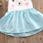 NWT Girls Easter Bunny Rabbit White Blue Sleeveless Dress 2T 3T 4T 5T