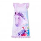 NWT The Childrens Place Unicorn Tropical Girls Pink Sleeveless Nightgown Pajamas