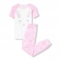 NWT The Childrens Place Easter Bunny Rabbit Girls Short Sleeve Pink Pajamas Set