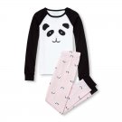 NWT The Childrens Place Panda Girl Long Sleeve Pajamas Set 8 10 12 14 16