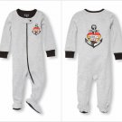 NWT The Childrens Place Boy Love My Mom Tattoo Footed Stretchie Pajamas Sleeper