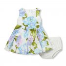 NWT The Childrens Place Baby Girls Sleeveless Floral Woven Dress Bloomers Set