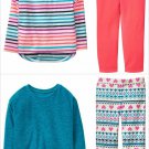 NWT Crazy 8 Striped Pullover Sweater & Pants Fleece Outfit Set 3T 4T 5T