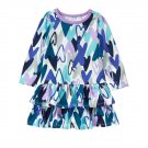 NWT Gymboree Blue Scribble Heart Long Sleeve Ruffle Dress 2T 3T 4T Valentines
