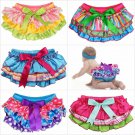 NWT JuDanzy Baby Girls Pastel Colored Ruffle Satin Diaper Cover Bloomers