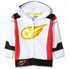 NWT Nickelodeon Blaze AJ Boys White Hooded Sweater Hoodie Jacket 2T 3T 4T 5T