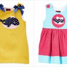 NEW Lil Cactus Whale Baby Girls Yellow Blue Sleeveless Dress 3-6 Months