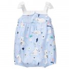 NWT Gymboree Baby Bunny Girls Blue Easter Rabbit Bubble Romper Sunsuit