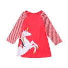 NEW Girls Unicorn Pink Long Sleeve Tunic Dress 3T 4T 5T 6 7 8