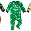 NWT The Childrens Place Boys Dinosaur Trucks Footed Fleece Pajamas Sleeper