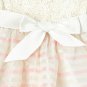NWT The Childrens Place Girls Sleeveless Metallic Pink Striped Dress