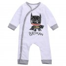 NEW Batman Baby Boys White Long Sleeve Romper Jumpsuit