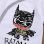 NEW Batman Baby Boys White Long Sleeve Romper Jumpsuit