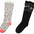 NWT Crazy 8 Leopard Print Girls Knee High Socks Small Shoe S M L 10-12 13-2 3-5