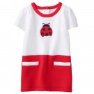 NWT Gymboree Spring Forward Ladybug Baby Girls Short Sleeve Sweater Dress 0-3 M