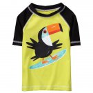 NWT Gymboree Surfing Toucan Boys Short Sleeve Rash Guard Swim Shirt 2T 3T 4T 5T