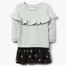 NWT Gymboree Fall Fest Girls Long Sleeve Skull Ruffle Dress 2T 3T