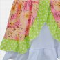 NWT Boutique Floral Coral Pink Sleeveless Girls Ruffle Dress