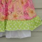 NWT Boutique Floral Coral Pink Sleeveless Girls Ruffle Dress
