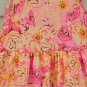 NWT Boutique Floral Coral Pink Sleeveless Girls Ruffle Dress