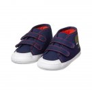 NWT Gymboree Baby Buddies Dinosaur Baby Boys Blue High Top Crib Shoes 0-3 3-6 M