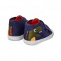 NWT Gymboree Baby Buddies Dinosaur Baby Boys Blue High Top Crib Shoes 0-3 3-6 M