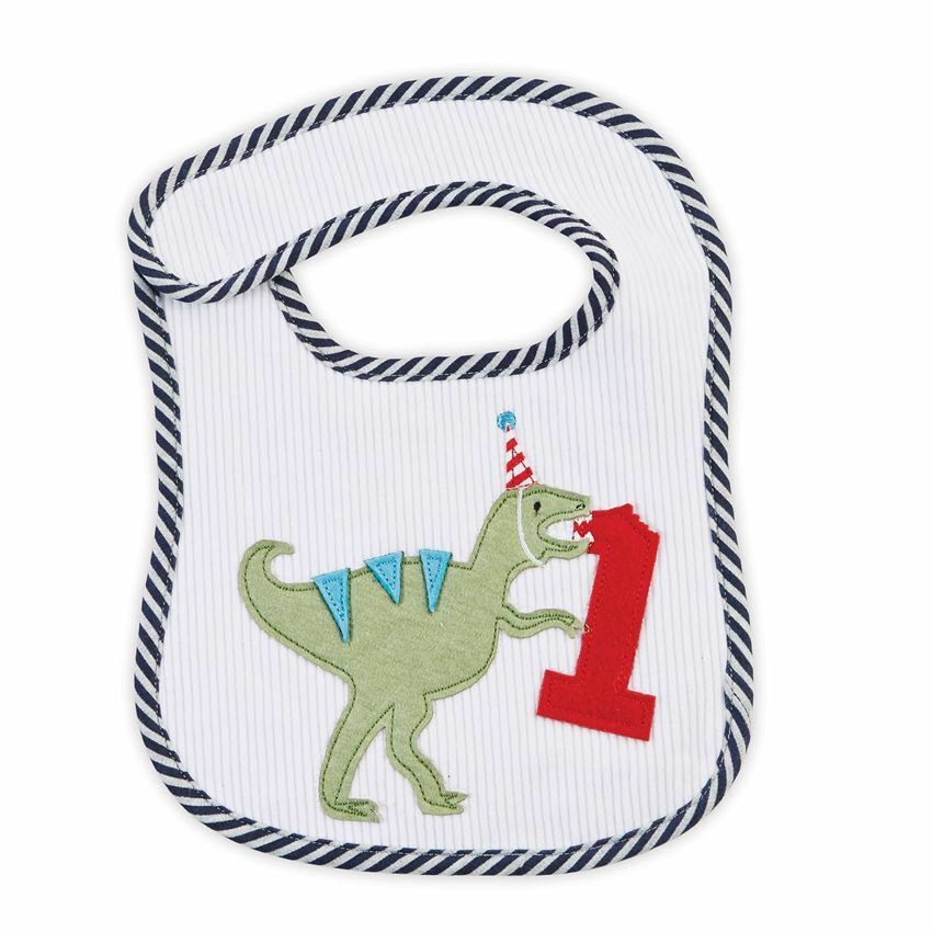 NWT Mud Pie 1st Birthday Dinosaur Bib