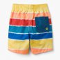 NWT Gymboree Boys Rainbow Striped Board Shorts Swim Trunks Swimsuit