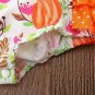 NWT Pumpkin Baby Girls Sleeveless Ruffle Halloween Romper Jumpsuit Sunsuit
