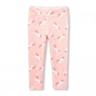 NWT The Childrens Place Girls Pink Glitter Unicorn Leggings 2T 3T