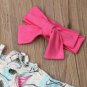 NWT Flamingo Girls Ruffle Sleeve Cold Shoulder Dress & Headband 18 M 2T 3T 4T 5T