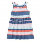 NWT Gymboree Striped Blue White Sleeveless Girls Sun Dress Everyday Playwear