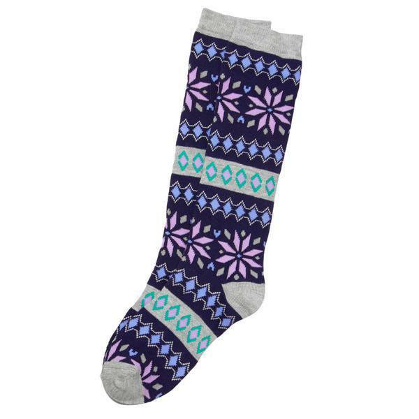 NWT Gymboree Ice Dancer Fair Isle Girls Blue Knee High Socks XS S M L