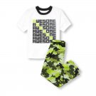 NWT The Childrens Place Awesome Boys Short Sleeve Pajamas Set