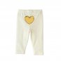 NWT Bon Bebe Baby Girl Gold Heart White Bodysuit Pants Bib Valentines Outfit Set