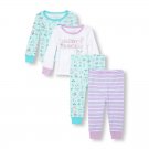 NWT The Childrens Place Unicorn Daddys Princess Girls 2-pack Pajamas Set