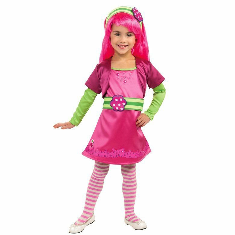 NWT Deluxe Strawberry Shortcake Raspberry Tart Halloween Costume S M 4-6 8-10